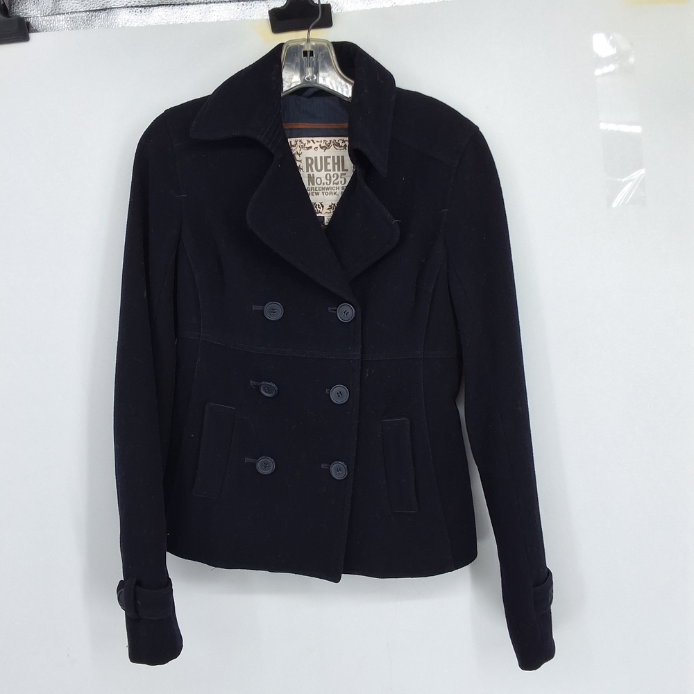 RUEHL 925 SMALL WOOL Black Double-Breasted Jacket